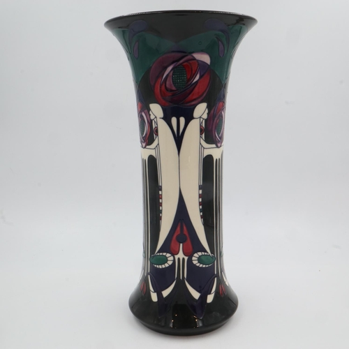 174 - Nicola Slaney for Moorcroft White Ladies vase, inspired by Charles Rennie Mackintosh, impressed mark... 