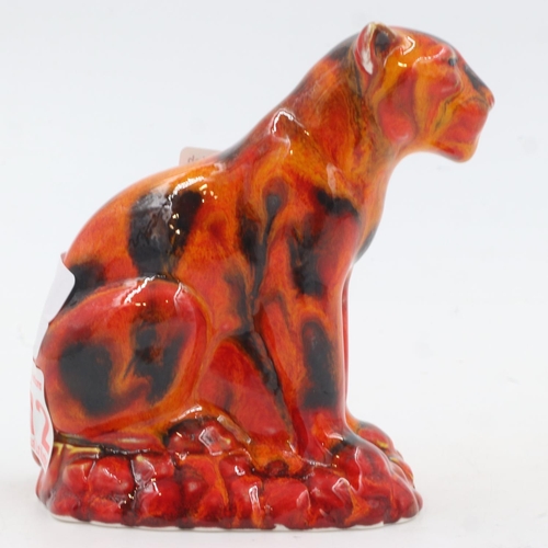 192 - Anita Harris cougar, signed in gold, no cracks or chips, H: 11 cm. UK P&P Group 1 (£16+VAT for the f... 