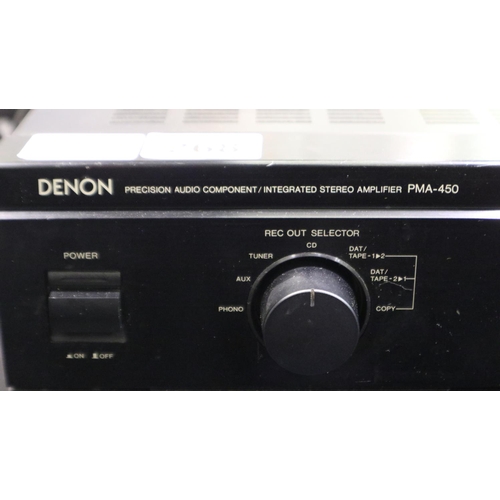 268 - Denon stereo amplifier model PMA450 special edition. Working. All electrical items in this lot have ... 