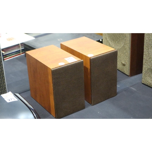 271 - Pair of Pure bookshelf speakers, model 12U16. Working. Not available for in-house P&P