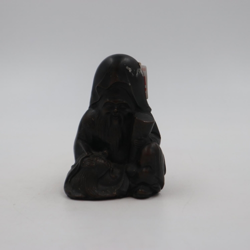 295 - Bronzed resin figurine of an immortal, H: 10 cm. UK P&P Group 2 (£20+VAT for the first lot and £4+VA... 