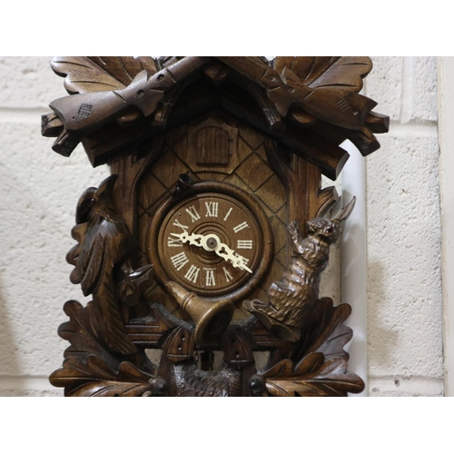 314 - Schoner & Sohen Black Forest, West German clock. Not available for in-house P&P