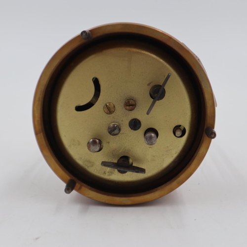 316 - Brass mechanical bird cage clock, H: 17 cm. UK P&P Group 2 (£20+VAT for the first lot and £4+VAT for... 