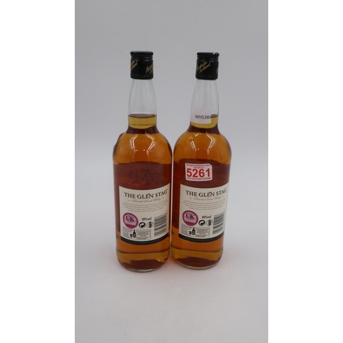 323 - Two 1 litre bottles of Glen Stag blended whisky. UK P&P Group 3 (£30+VAT for the first lot and £8+VA... 