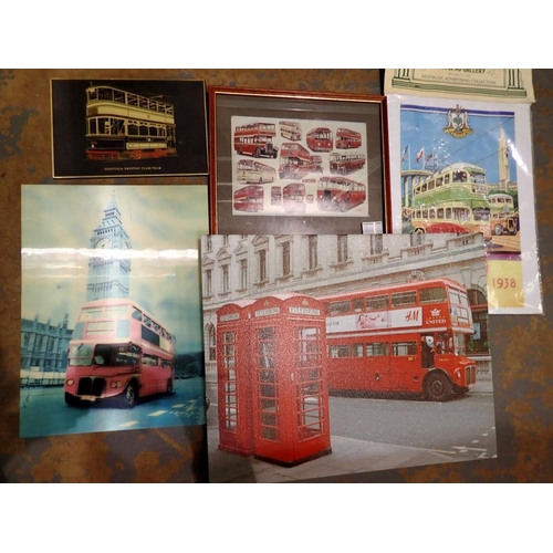 1513B - Mixed bus and tram pictures and prints. Not available for in-house P&P