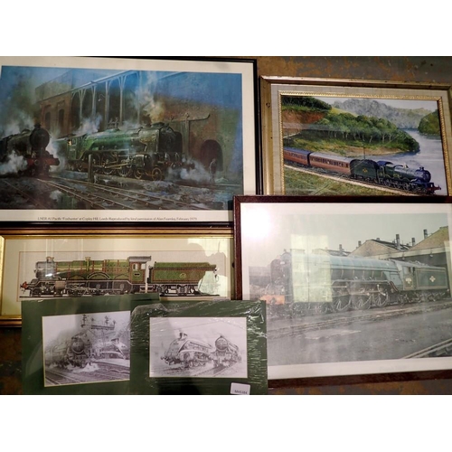 1514A - Mixed railway pictures and prints. Not available for in-house P&P