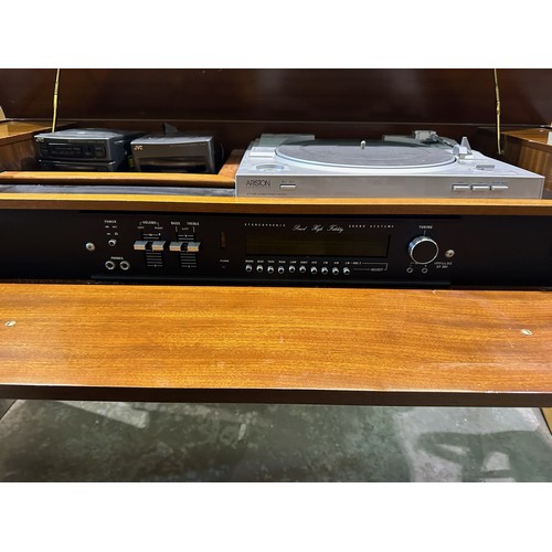 1559 - Impulse ST201 Poweramp in fitted unit with LP/CD/cassette/radio. 122 x 76cm H. Not available for in-... 