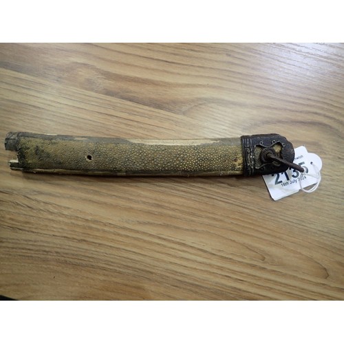 2135 - Scarce original Japanese shagreen sword grip, Probably edo period. UK P&P Group 2 (£20+VAT for the f... 