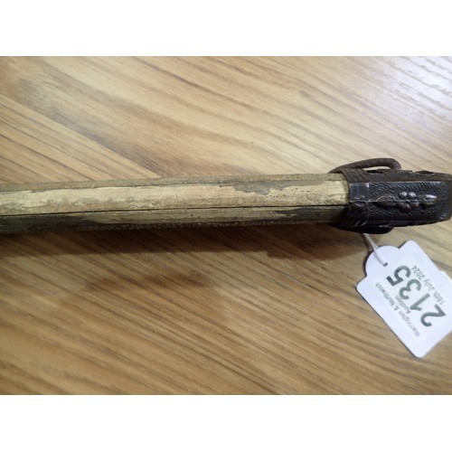 2135 - Scarce original Japanese shagreen sword grip, Probably edo period. UK P&P Group 2 (£20+VAT for the f... 