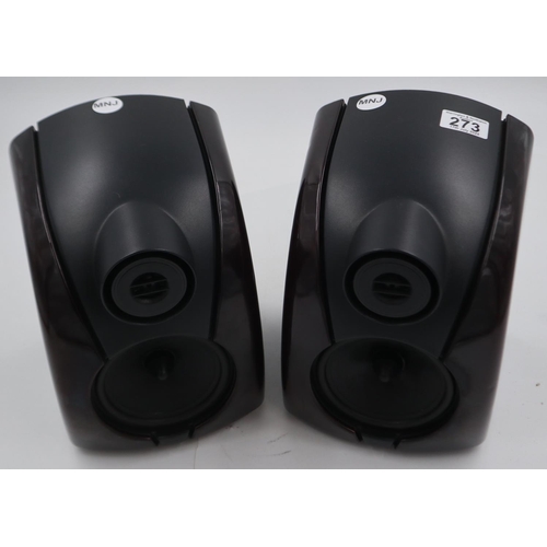 273 - Pair of Rogers DB101 bookshelf speakers in dark cherry.
Working. Not available for in-house P&P