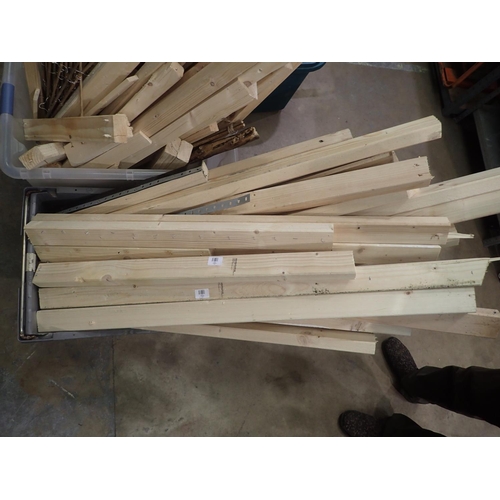 1674D - Large container full of stud wall off cuts for projectors or firewood. Not available for in-house P&... 