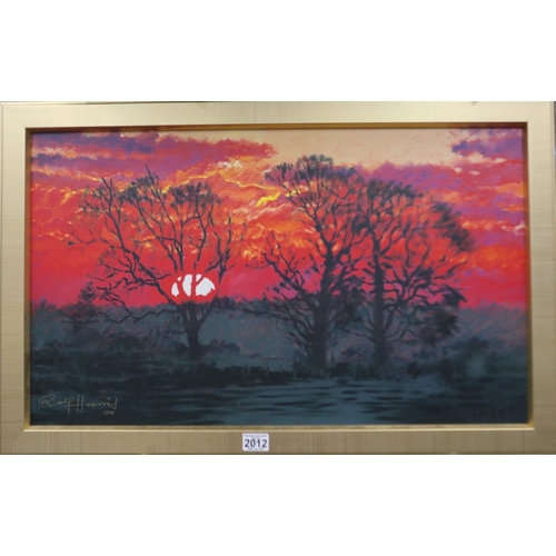 2012 - Rolf Harris (1930-2023): artist signed limited edition colour lithograph on board, Winter Sunrise, 1... 