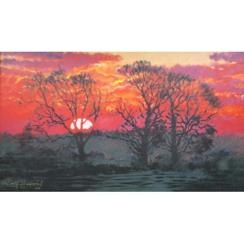 2012 - Rolf Harris (1930-2023): artist signed limited edition colour lithograph on board, Winter Sunrise, 1... 