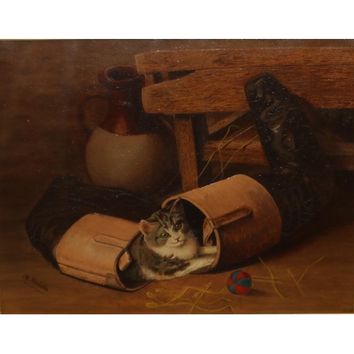 2013 - A Carlisle (early 20th century): oil on canvas, puss in boots, inscribed and dated 1920 verso, 39 x ... 