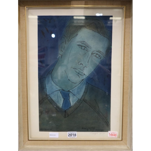 2018 - John Cavanagh (Manchester, 20th century): gouache, Edward Cavanagh by John Cavanagh, further signed ... 