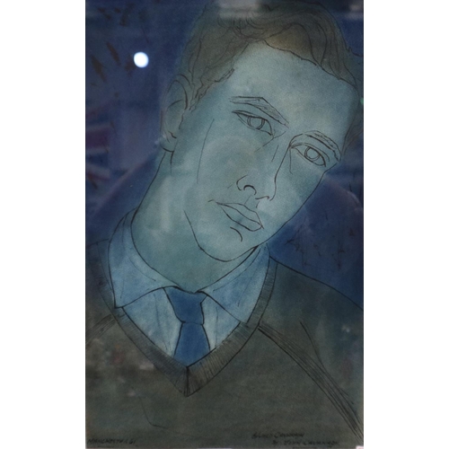 2018 - John Cavanagh (Manchester, 20th century): gouache, Edward Cavanagh by John Cavanagh, further signed ... 