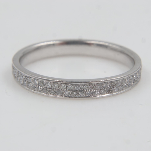 22 - 9ct gold diamond set cluster ring, size M, 3.3g. UK P&P Group 0 (£6+VAT for the first lot and £1+VAT... 