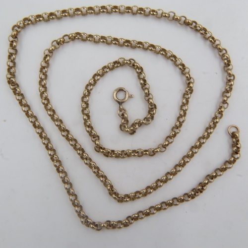 39 - Boxed 9ct gold necklace with an abalone shell kite pendant, L: 42 cm, 0.9g. UK P&P Group 1 (£16+VAT ... 