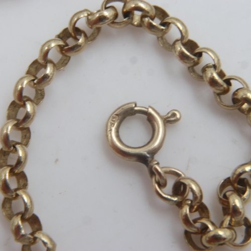 39 - 9ct gold belcher-link chain, L: 60 cm, 13.2g. UK P&P Group 0 (£6+VAT for the first lot and £1+VAT fo... 