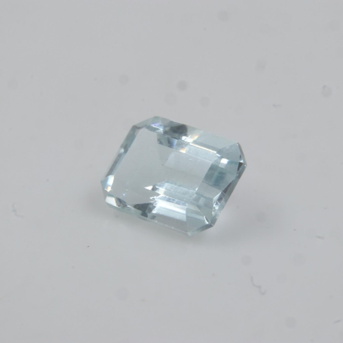 40 - Loose natural 1.51ct aquamarine. UK P&P Group 0 (£6+VAT for the first lot and £1+VAT for subsequent ... 