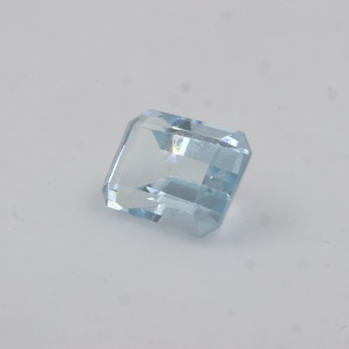 46 - Loose natural 1.93ct aquamarine. UK P&P Group 0 (£6+VAT for the first lot and £1+VAT for subsequent ... 