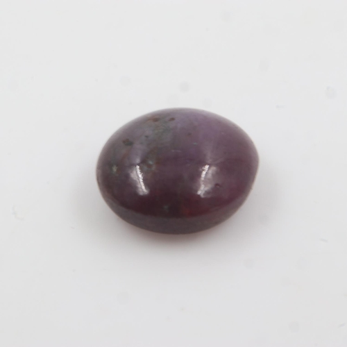 49 - Loose natural 6.92ct oval shaped star ruby cabochon. UK P&P Group 0 (£6+VAT for the first lot and £1... 