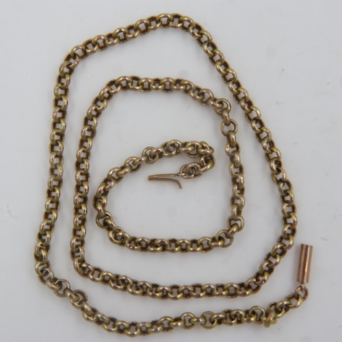 6 - 9ct gold chain, L: 40 cm, 4.2g. UK P&P Group 0 (£6+VAT for the first lot and £1+VAT for subsequent l... 