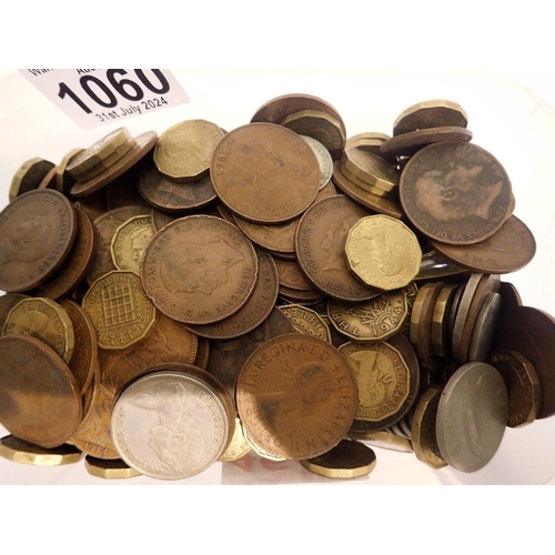 1060 - A large quantity of Victorian and later UK coins. UK P&P Group 2 (£20+VAT for the first lot and £4+V... 