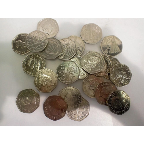 1069 - Collection of mixed 50ps, to include Peter Rabbit (23). UK P&P Group 1 (£16+VAT for the first lot an... 