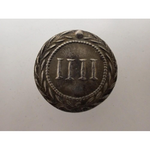 1078 - Roman restrike of brothel entry coin - position no. iv. UK P&P Group 0 (£6+VAT for the first lot and... 