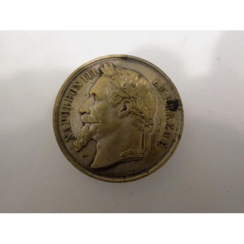 1086 - 1873 - Napoleon iii death medal. UK P&P Group 0 (£6+VAT for the first lot and £1+VAT for subsequent ... 