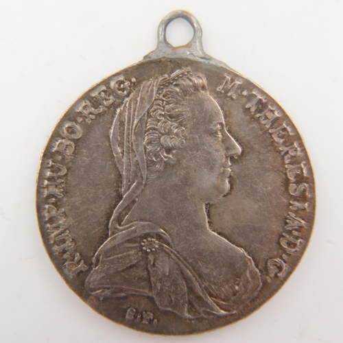 132 - 1780 - Silver Thaler medallion. UK P&P Group 1 (£16+VAT for the first lot and £2+VAT for subsequent ... 