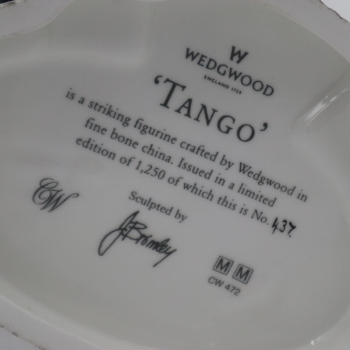 271 - Wedgwood figurine, Tango, limited edition 437/1250, no cracks or chips, H: 28 cm. UK P&P Group 2 (£2... 