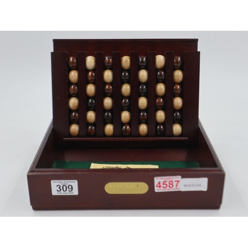 309 - Remy Martin cognac Passe-Temps game in wooden box. Not available for in-house P&P