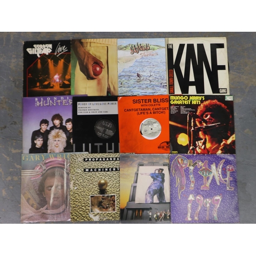 338 - Twelve mixed LPs and 12 inch singles including Wishbone and Prince. UK P&P Group 2 (£20+VAT for the ... 