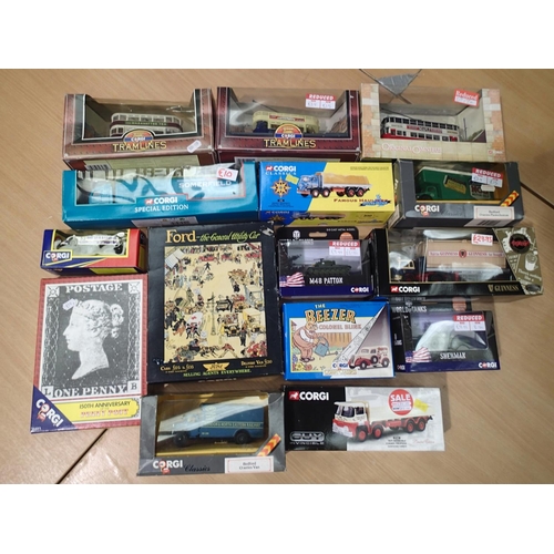 2003 - Fifteen boxed Corgi diecast models in excellent condition, storage wear to boxes. UK P&P Group 2 (£2... 