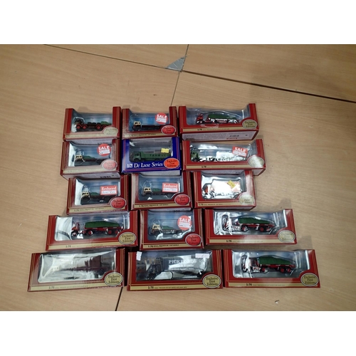 2006 - Fifteen boxed E.F.E 1/76 scale diecast models to include military and transport, excellent condition... 