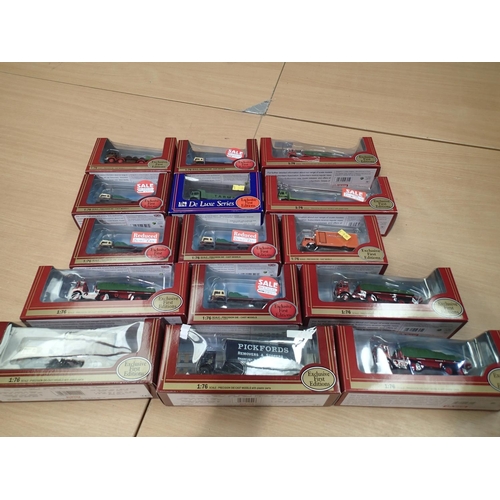 2006 - Fifteen boxed E.F.E 1/76 scale diecast models to include military and transport, excellent condition... 