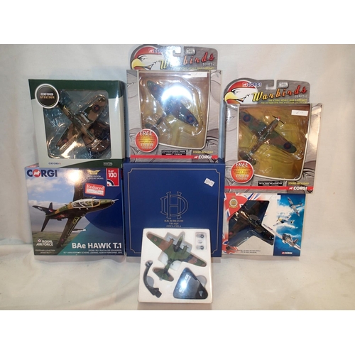 2025 - Seven mixed boxed 1/72 scale models by Corgi/Oxford, items are in excellent condition, boxes are exc... 