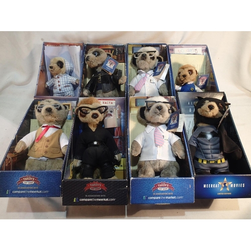 2034 - Eight Compare the Market Meerkats to include: Batman, Vassily, Sergei and similar, excellent conditi... 