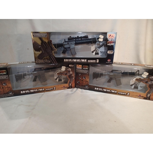 2035 - Three boxed Easy-Model 1/3 scale replica guns, two Series 2, one Series 1, new old stock, excellent ... 