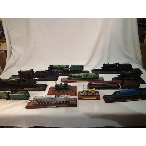 2057 - Forty seven small and ten large static model locomotives, mostly excellent condition. UK P&P Group 3... 