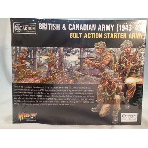 2077 - Bolt Action WWII British and Canadian army starter pack from Warlord games, sealed as new. UK P&P Gr... 