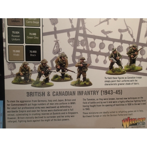 2078 - 28mm Wargaming sets from Warlord Games, German Grenadiers, anti tank obstacles, two British and Cana... 