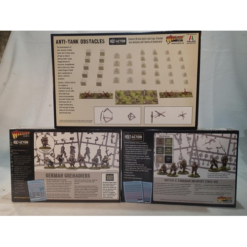 2085 - Three 28mm Wargaming sets from Bolt Action/Warlord Games, British and Canadian infantry, German Gren... 