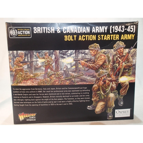 2086 - 28mm Wargaming British and Canadian army starter set from Bolt Action/Warlord Games, appears complet... 