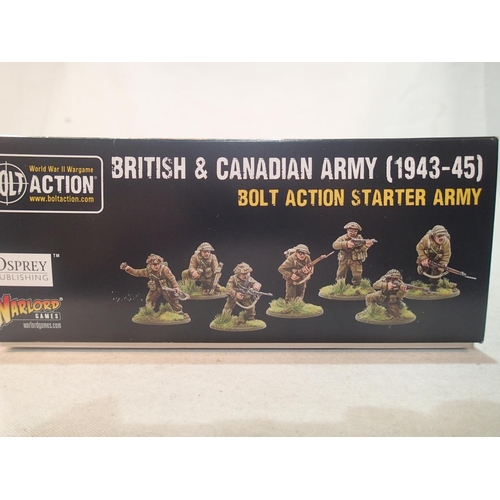 2086 - 28mm Wargaming British and Canadian army starter set from Bolt Action/Warlord Games, appears complet... 