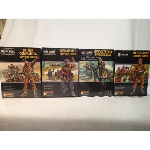 2088 - Four 28mm Wargaming metal figure sets, each with ten figures, all sealed, ex shop stock. UK P&P Grou... 