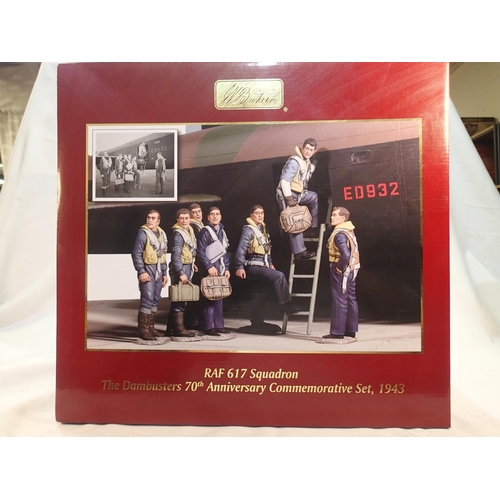 2102 - Britains 25017 Dambusters 70th anniversary set, comprising Lancaster Fuselage on display base with G... 