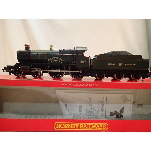 2131 - Hornby R125 County of Cornwall Great Western green, 3824, excellent condition, box with wear. UK P&P... 